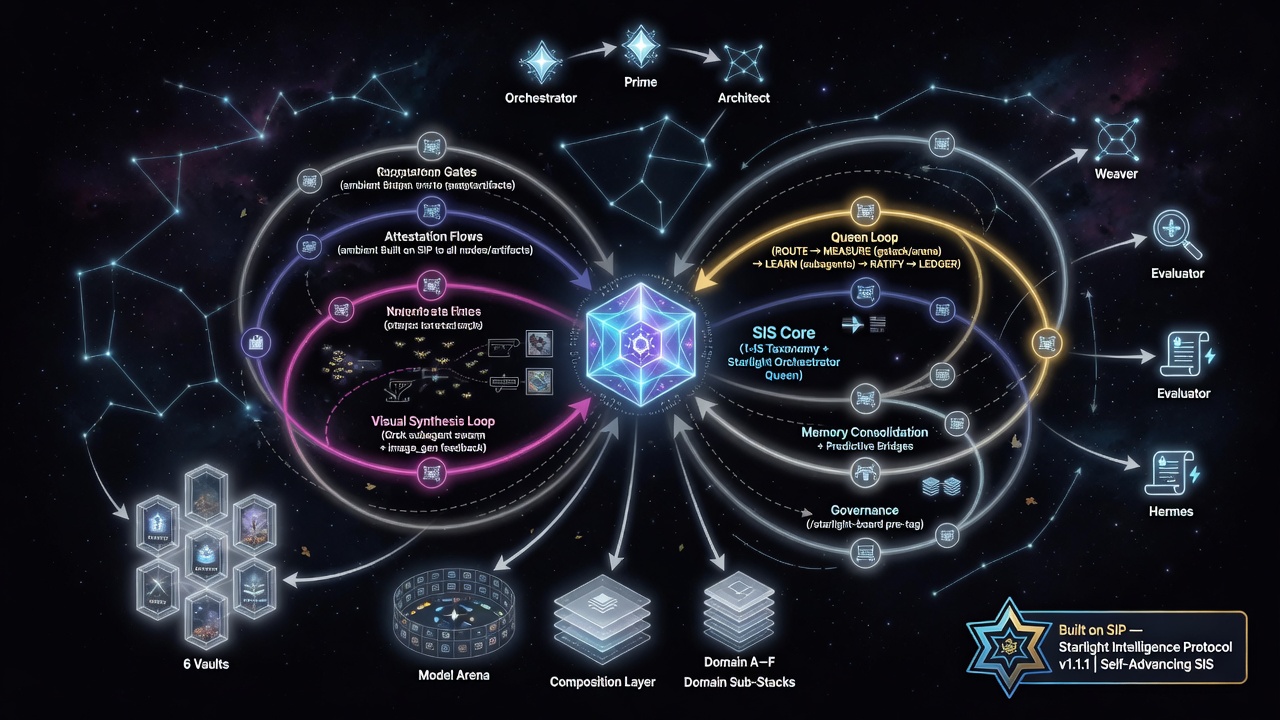 Self-advancing system constellation